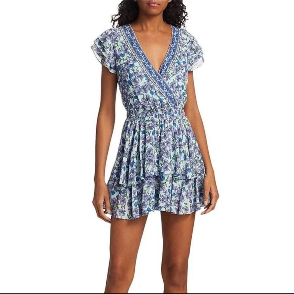 Alice and Olivia Blue Mariska Romper